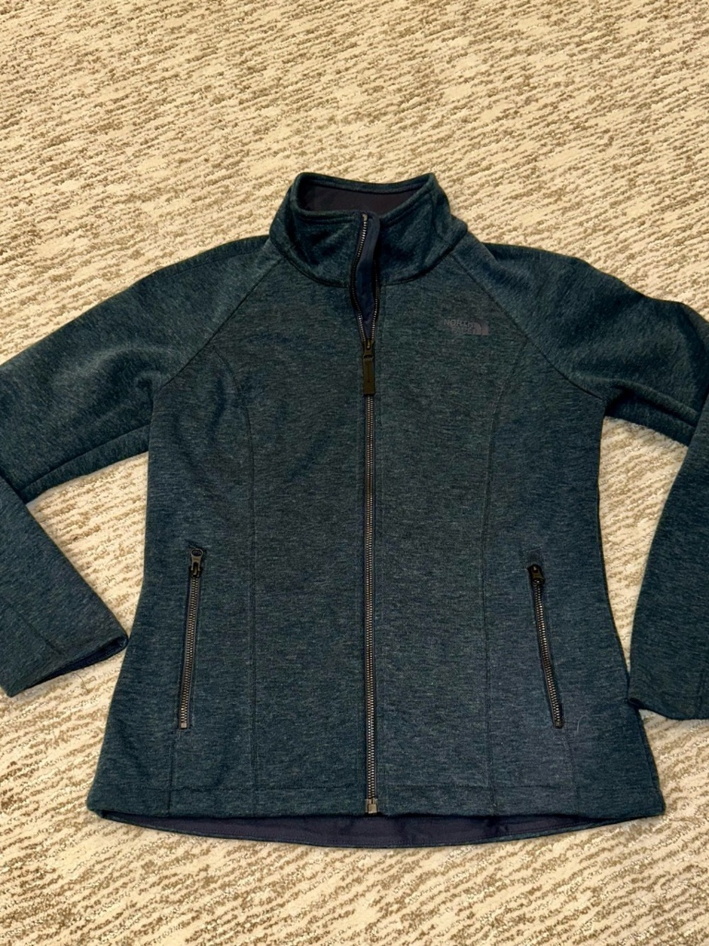 The North Face Women's Dark Teal Full-Zip Jacket Size Small
